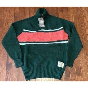 NWT Todd Snyder x J Press Shaggy Dog Green Turtleneck Sweater L MSRP $348